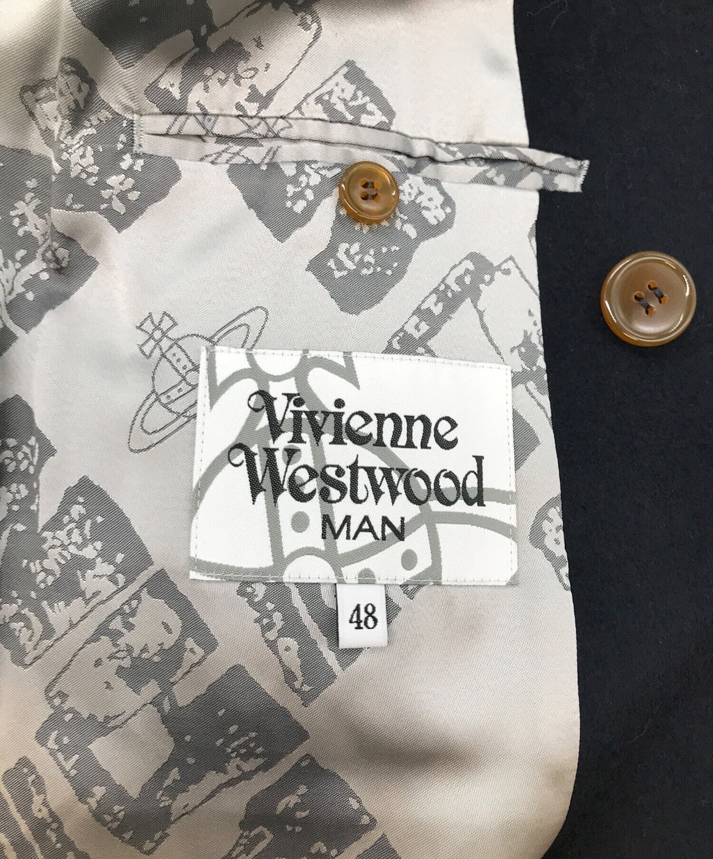 [Pre-owned] Vivienne Westwood man mint-colored double coat VW-MH-83815