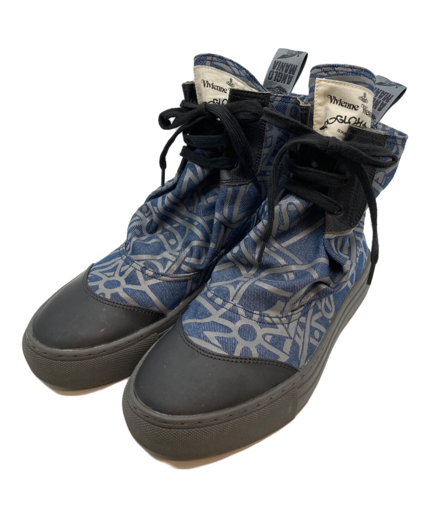 [Pre-owned] Vivienne Westwood ANGLOMANIA Advan Cutlass ORB High Cut Sneakers 15-02-982002