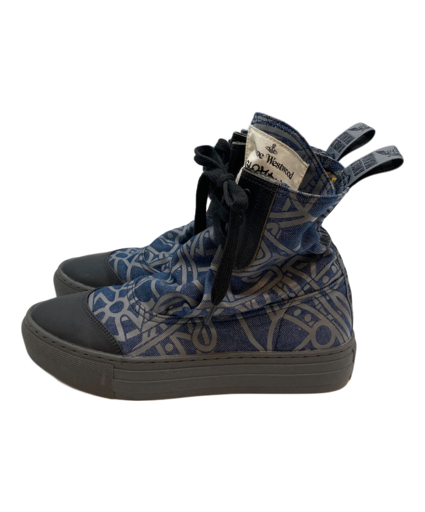 [Pre-owned] Vivienne Westwood ANGLOMANIA Advan Cutlass ORB High Cut Sneakers 15-02-982002