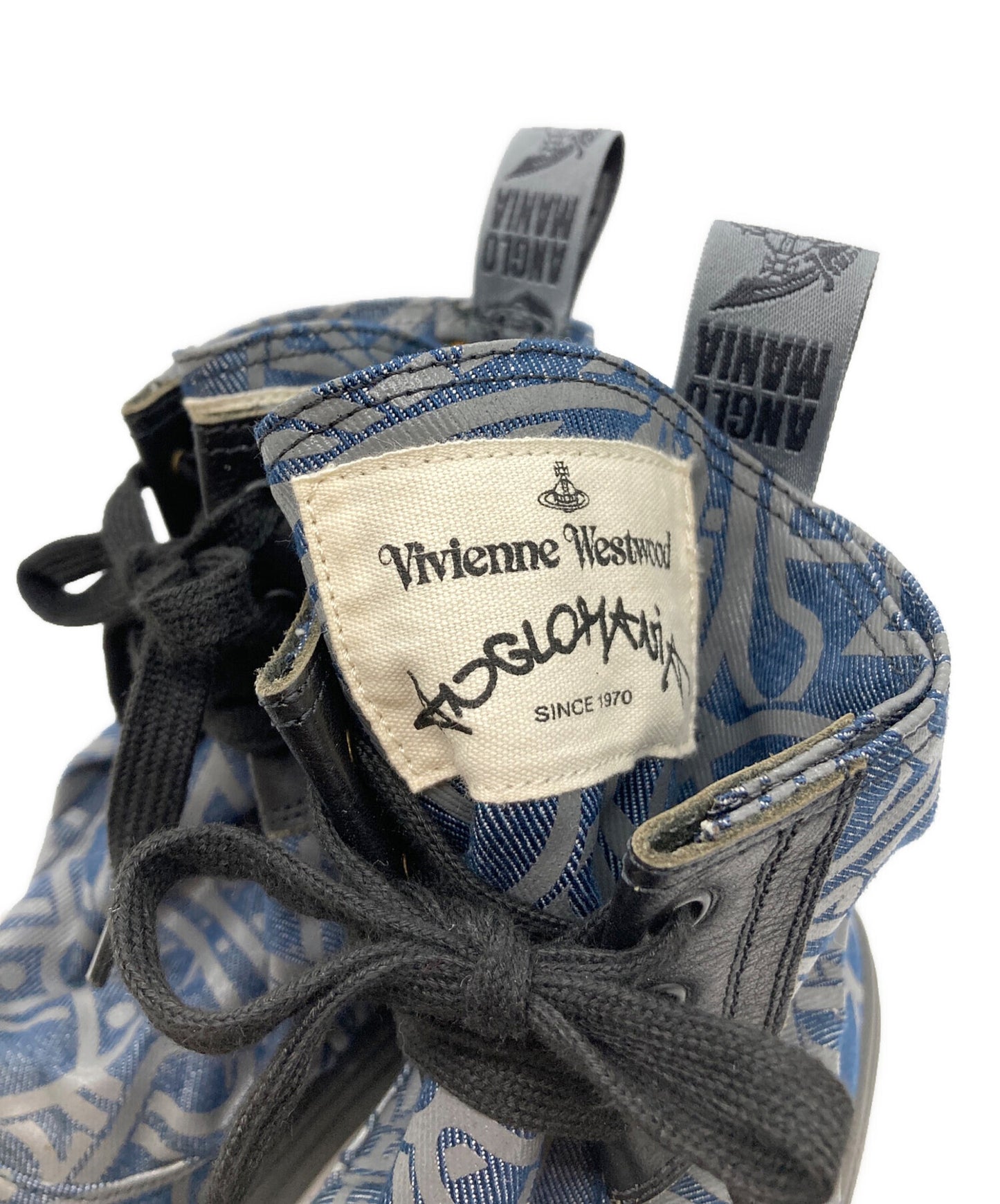 [Pre-owned] Vivienne Westwood ANGLOMANIA Advan Cutlass ORB High Cut Sneakers 15-02-982002