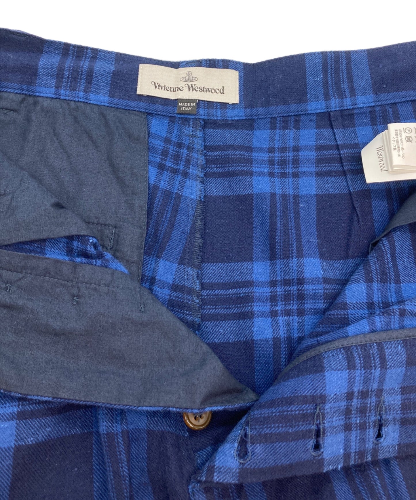 [Pre-owned] Vivienne Westwood Check Shorts VI-V9-39559