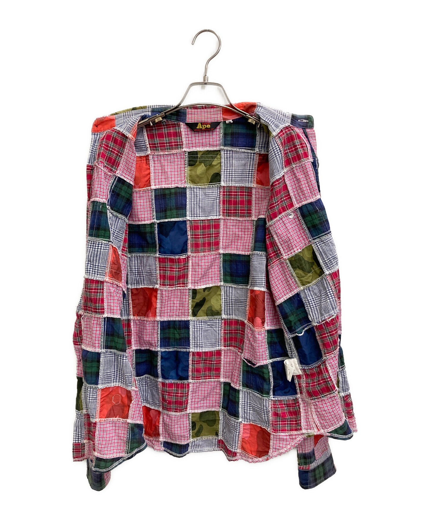 [Pre-owned] A BATHING APE patchwork shirt
