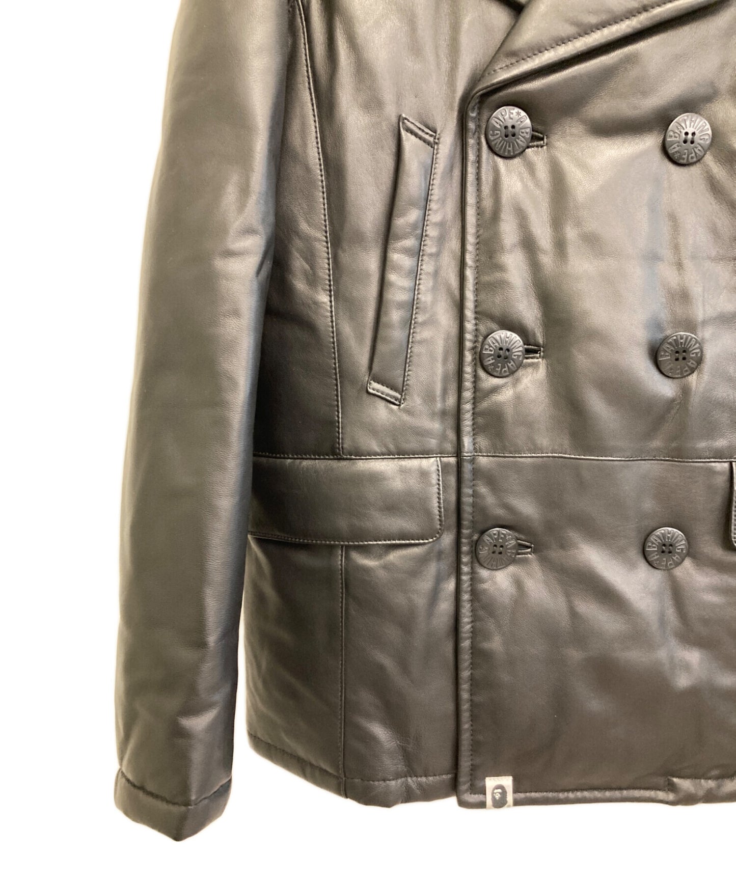 [Pre-owned] A BATHING APE Sheepskin Leather Down P Coat