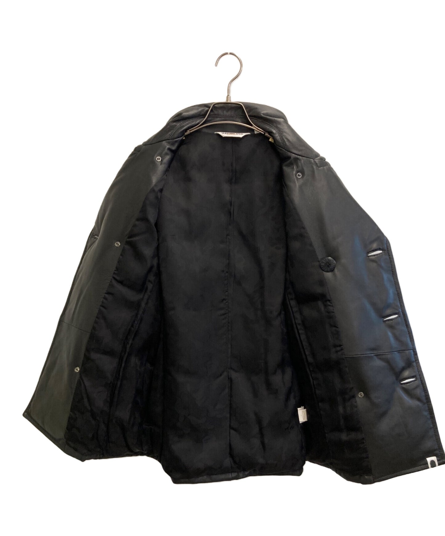 [Pre-owned] A BATHING APE Sheepskin Leather Down P Coat
