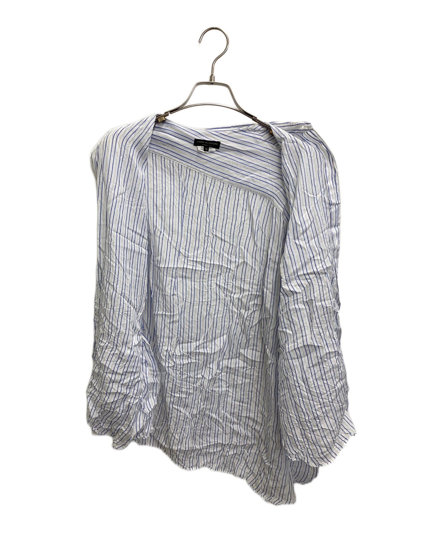[Pre-owned] COMME des GARCONS HOMME PLUS Asymmetrical striped shirt PN-B004