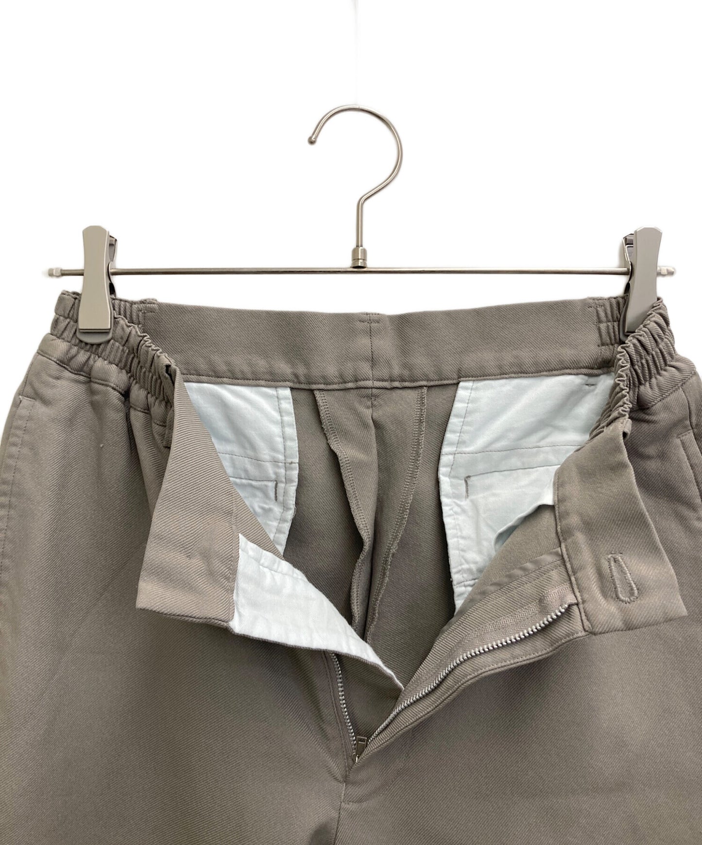 [Pre-owned] COMME des GARCONS HOMME DEUX Poly-crepe hem-zip pants DM-P050