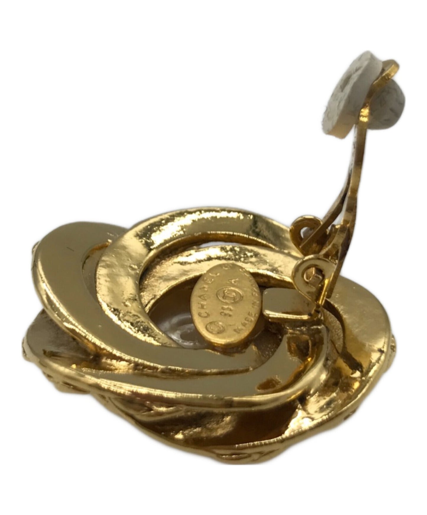 [Pre-owned] CHANEL Coco Mark Faux Pearl Earrings