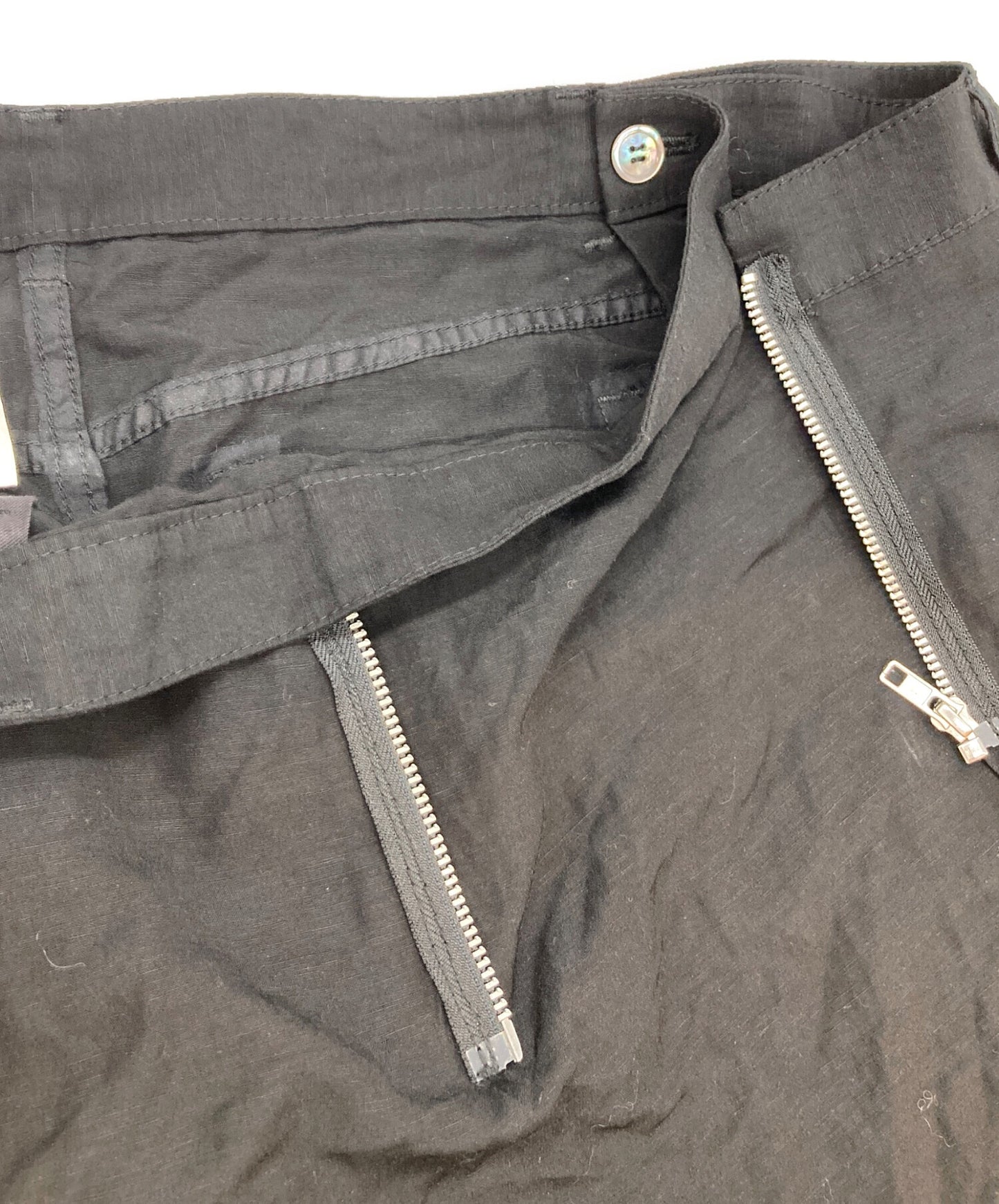 [Pre-owned] tricot COMME des GARCONS Wrap-style reconstructed rayon linen-blend skirt TK-S012