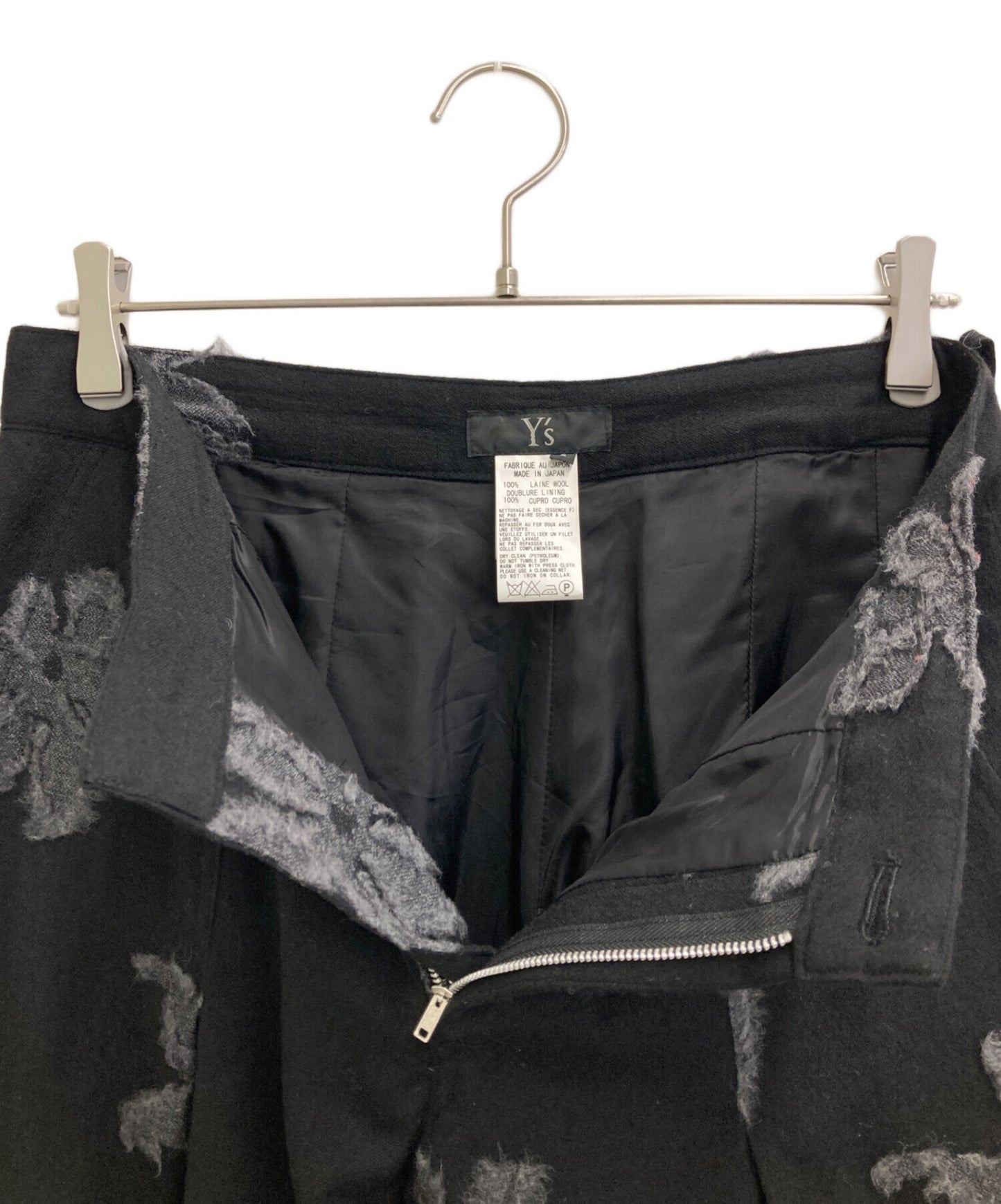 [Pre-owned] Y's Flower Needle Wool Pants YR-P44-144