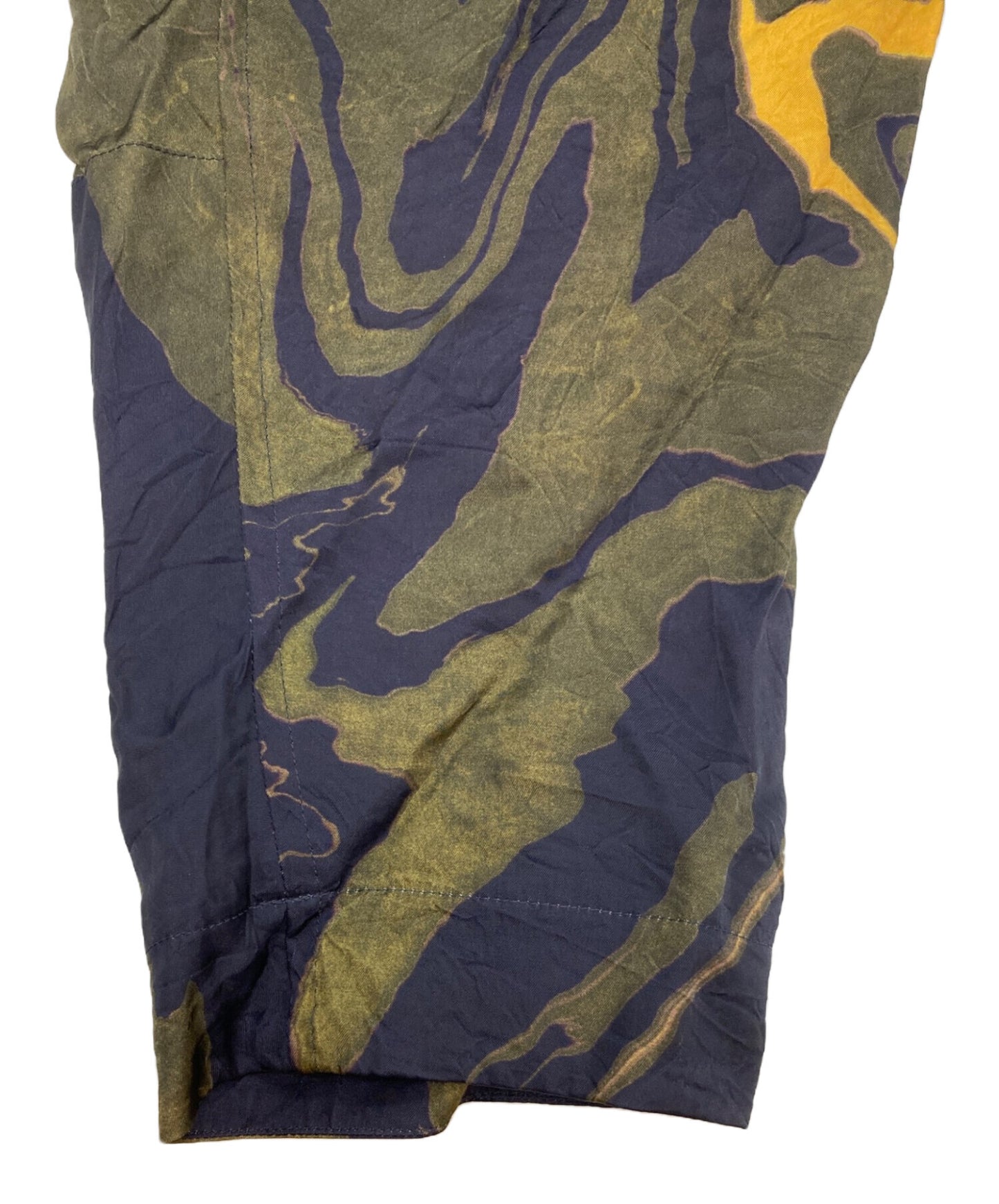 [Pre-owned] Y's Sumi-nagashi Dyed Marbled Pattern Mod Coat YN-C02-211