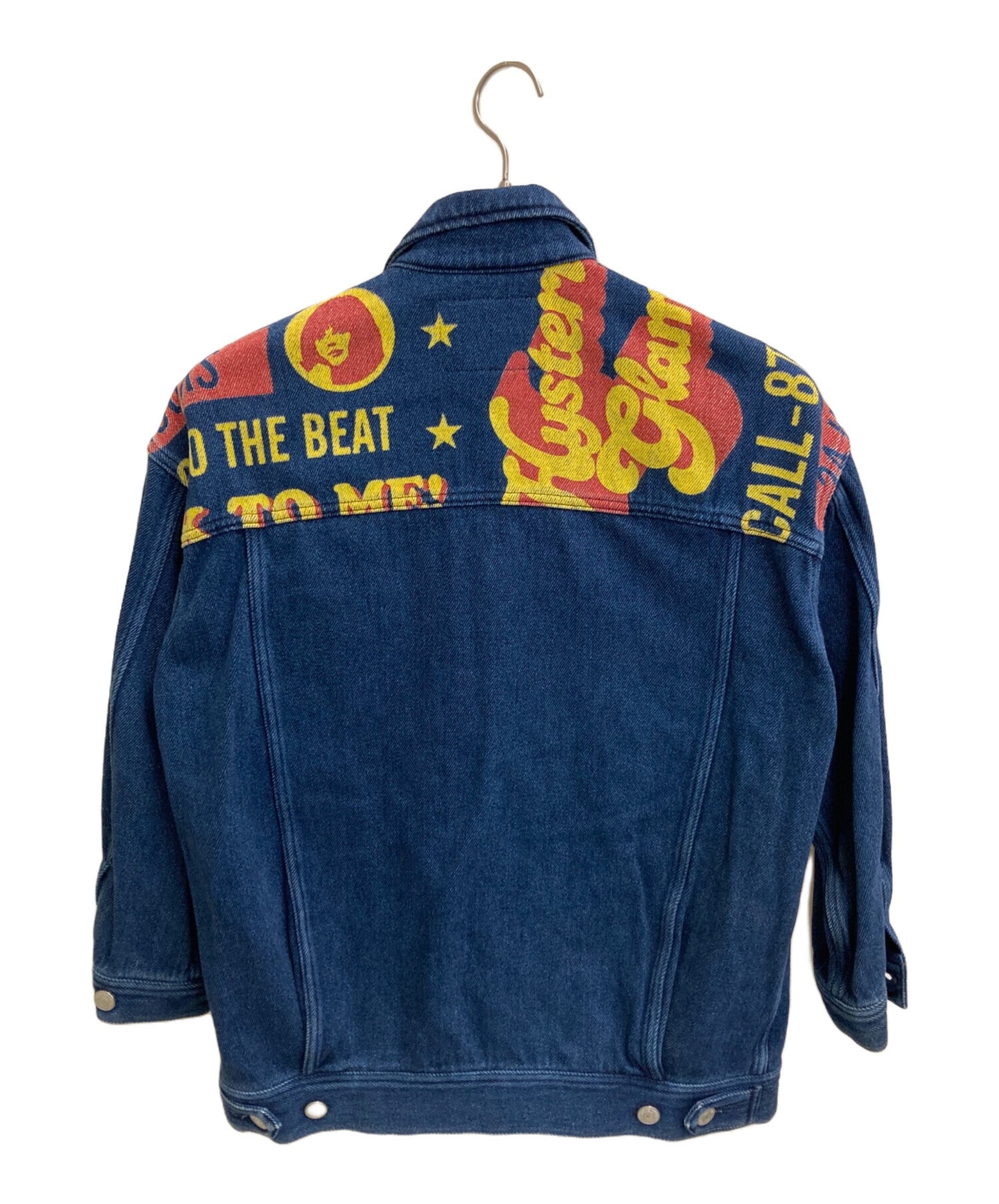 [Pre-owned] Hysteric Glamour POSTER SCRATCH Big G-jumpers/Denim Jacket 01193AB06