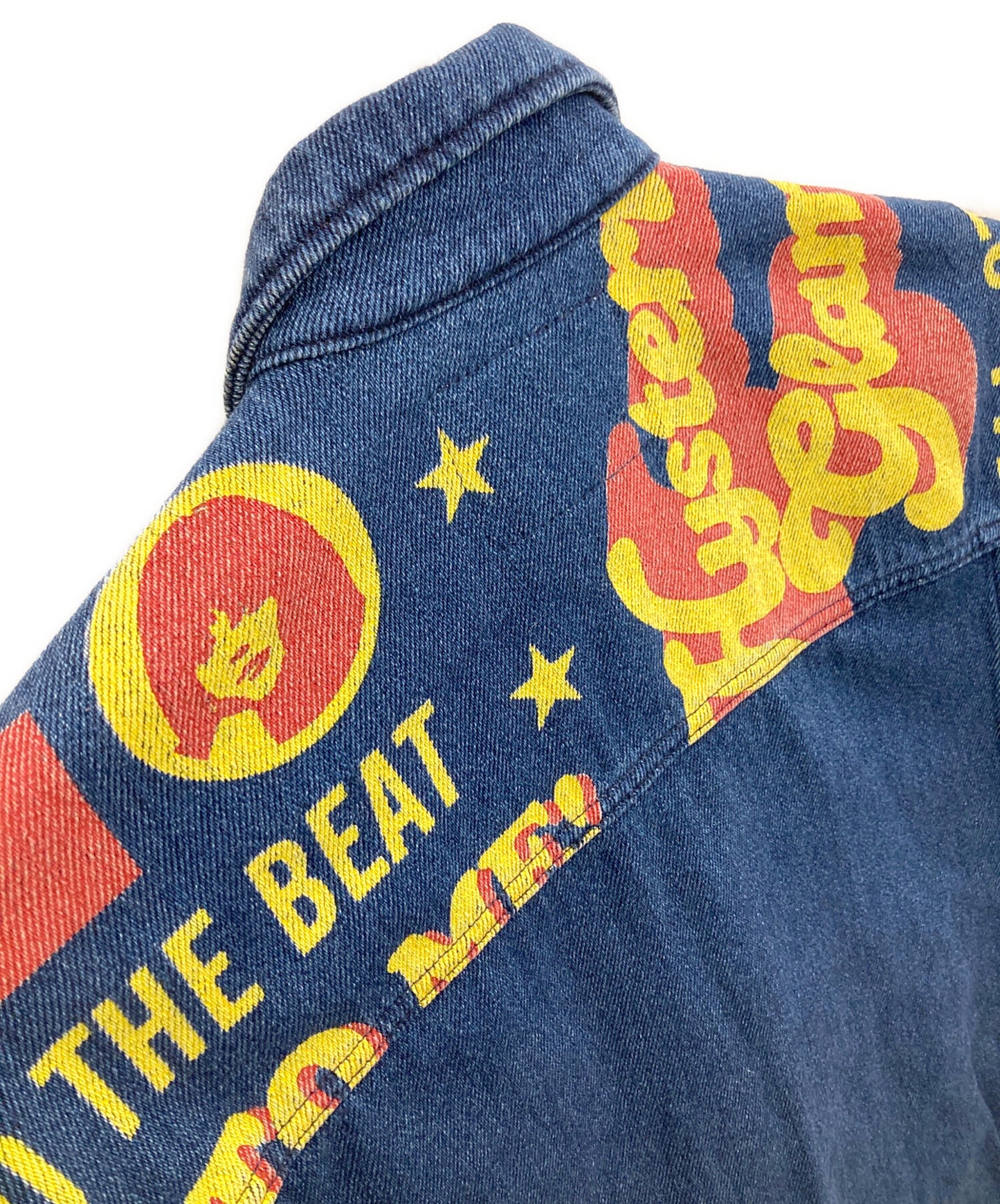 [Pre-owned] Hysteric Glamour POSTER SCRATCH Big G-jumpers/Denim Jacket 01193AB06