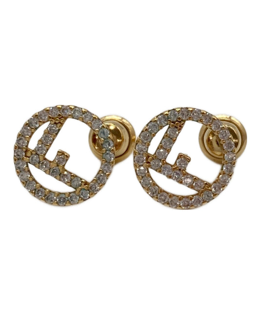 [Pre-owned] FENDI F is Fendi Pierced Earrings