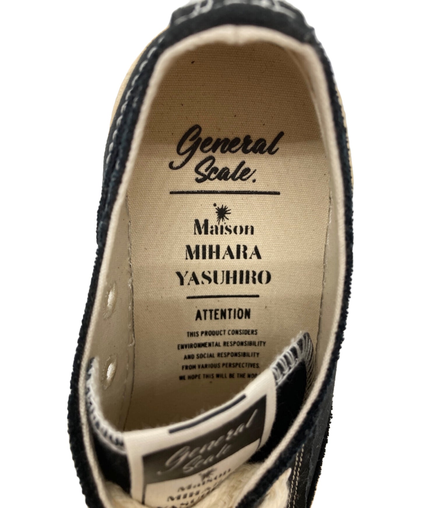 [Pre-owned] MIHARA YASUHIRO "ROY" PAST Sole Canvas Low-top Sneaker S13FW702