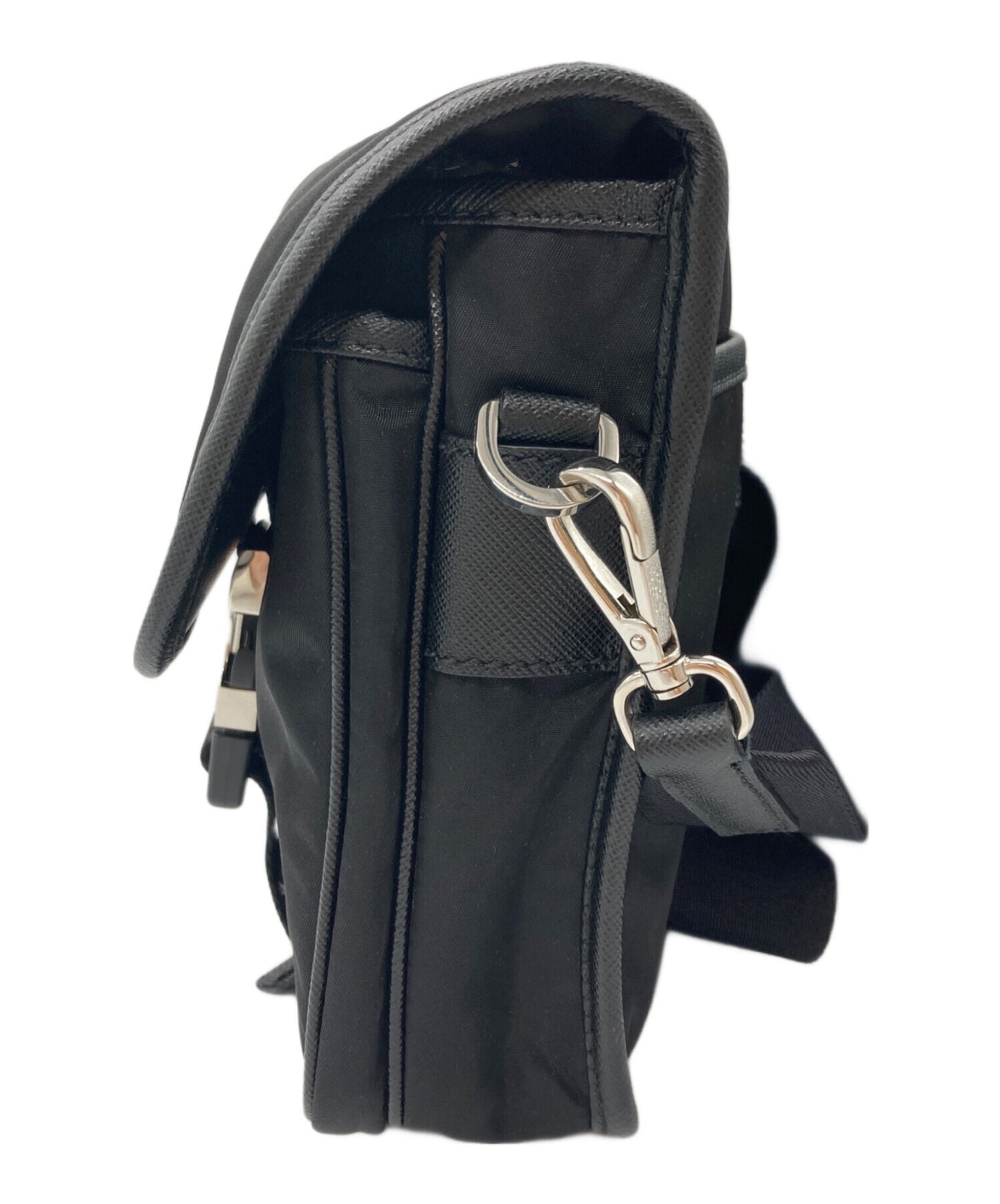 [Pre-owned] PRADA ReNylon+SAFFIANO mini shoulder bag 2VD043