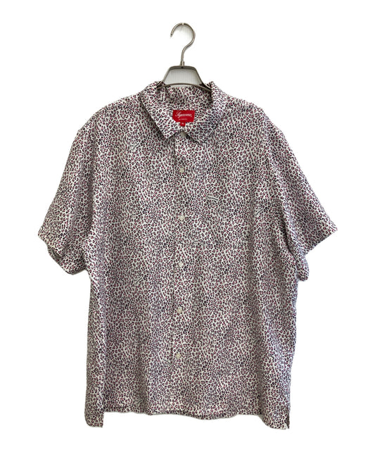 [Pre-owned] SUPREME 22SS Leopard Silk S/S Shirt