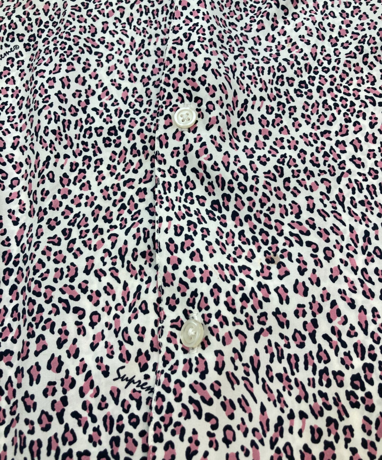 [Pre-owned] SUPREME 22SS Leopard Silk S/S Shirt