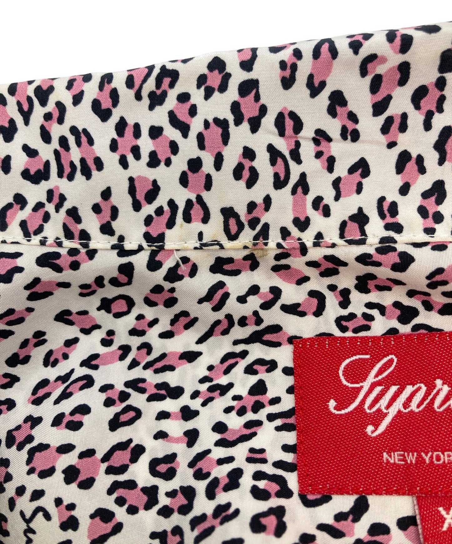 [Pre-owned] SUPREME 22SS Leopard Silk S/S Shirt