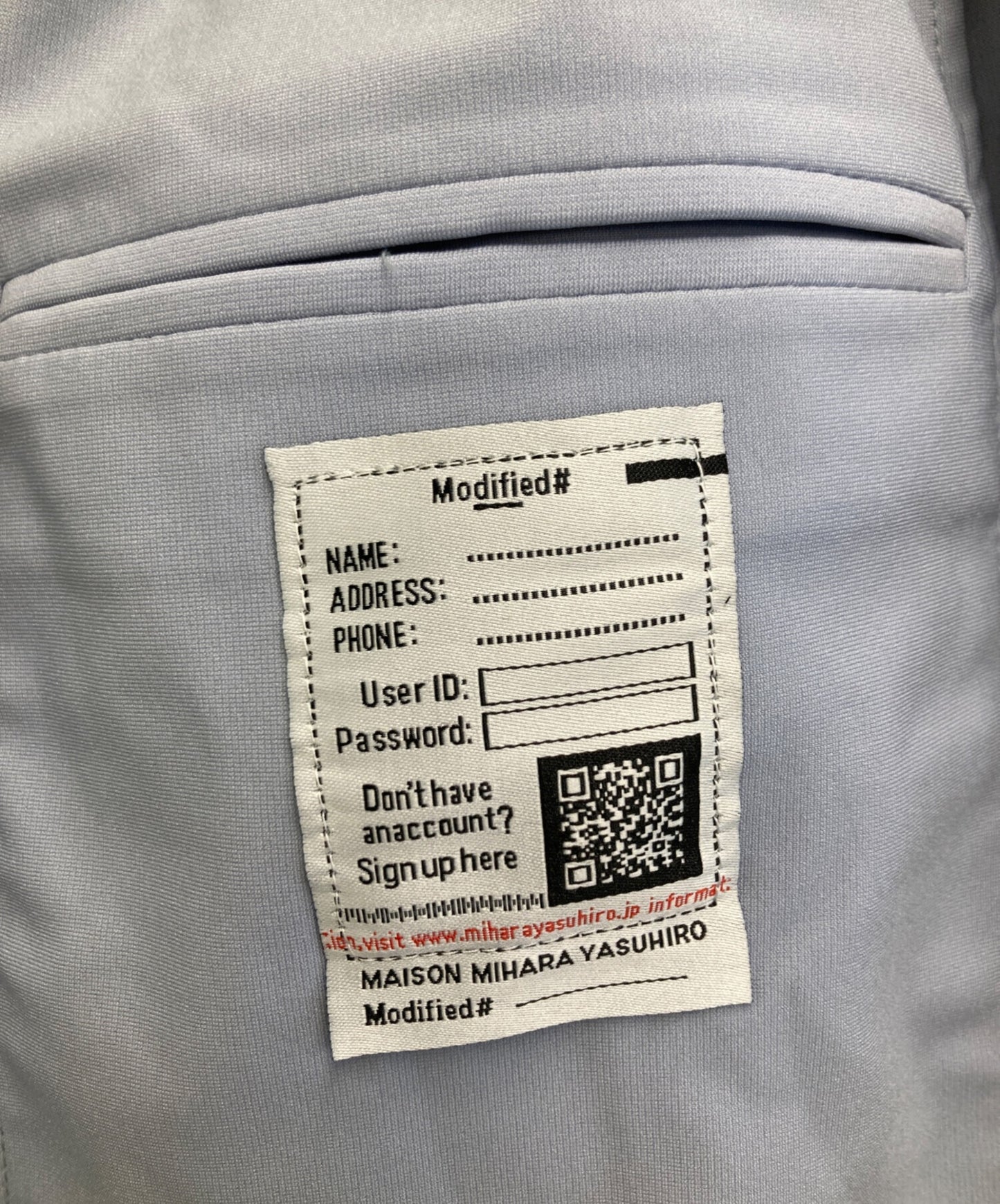 [Pre-owned] Maison MIHARA YASUHIRO inside-out pants K12PT561