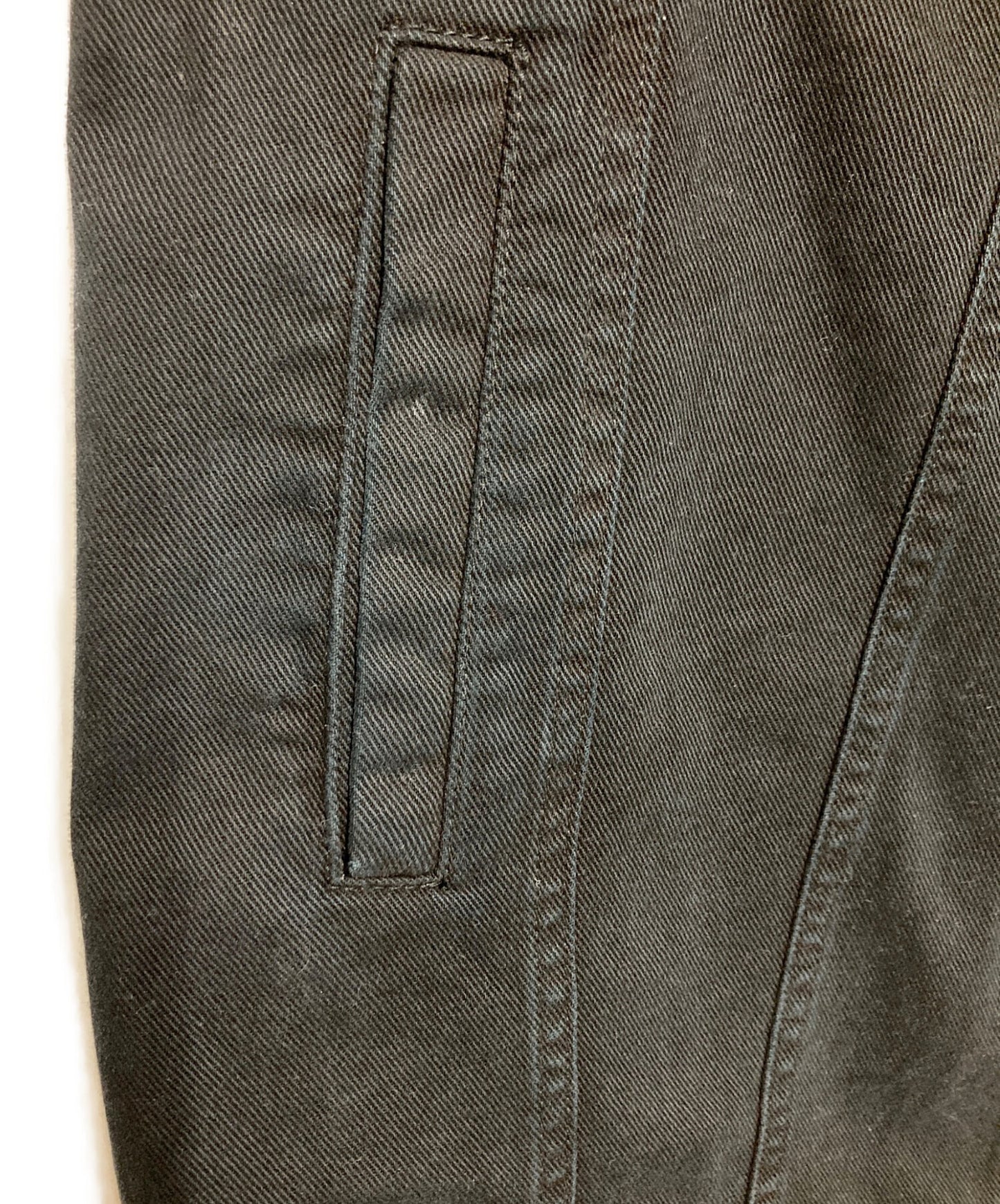 [Pre-owned] PRADA Triangle Logo Denim Long Vest GFA140 SOOO 148J
