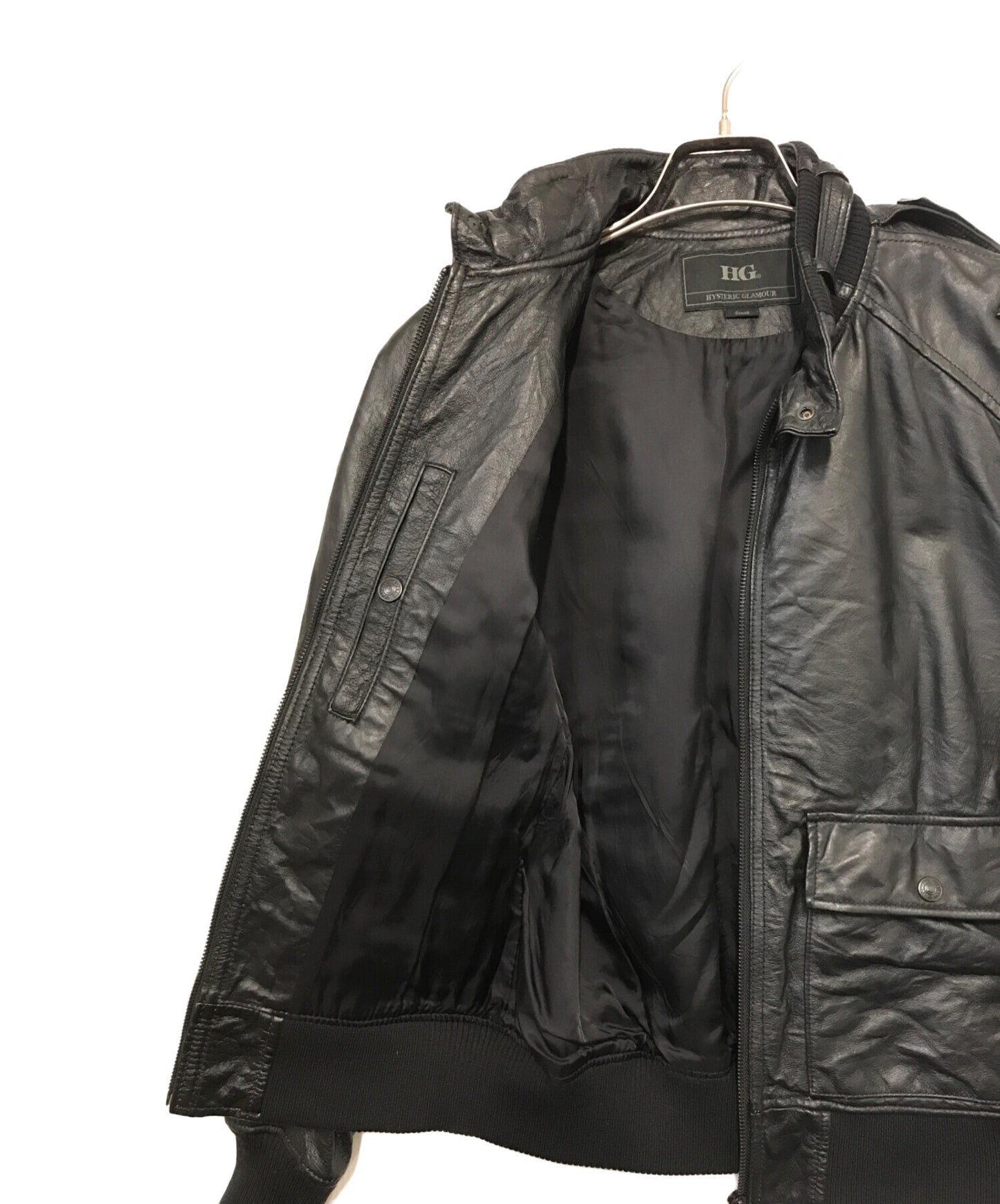 [Pre-owned] Hysteric Glamour leather jacket 4LB-1561