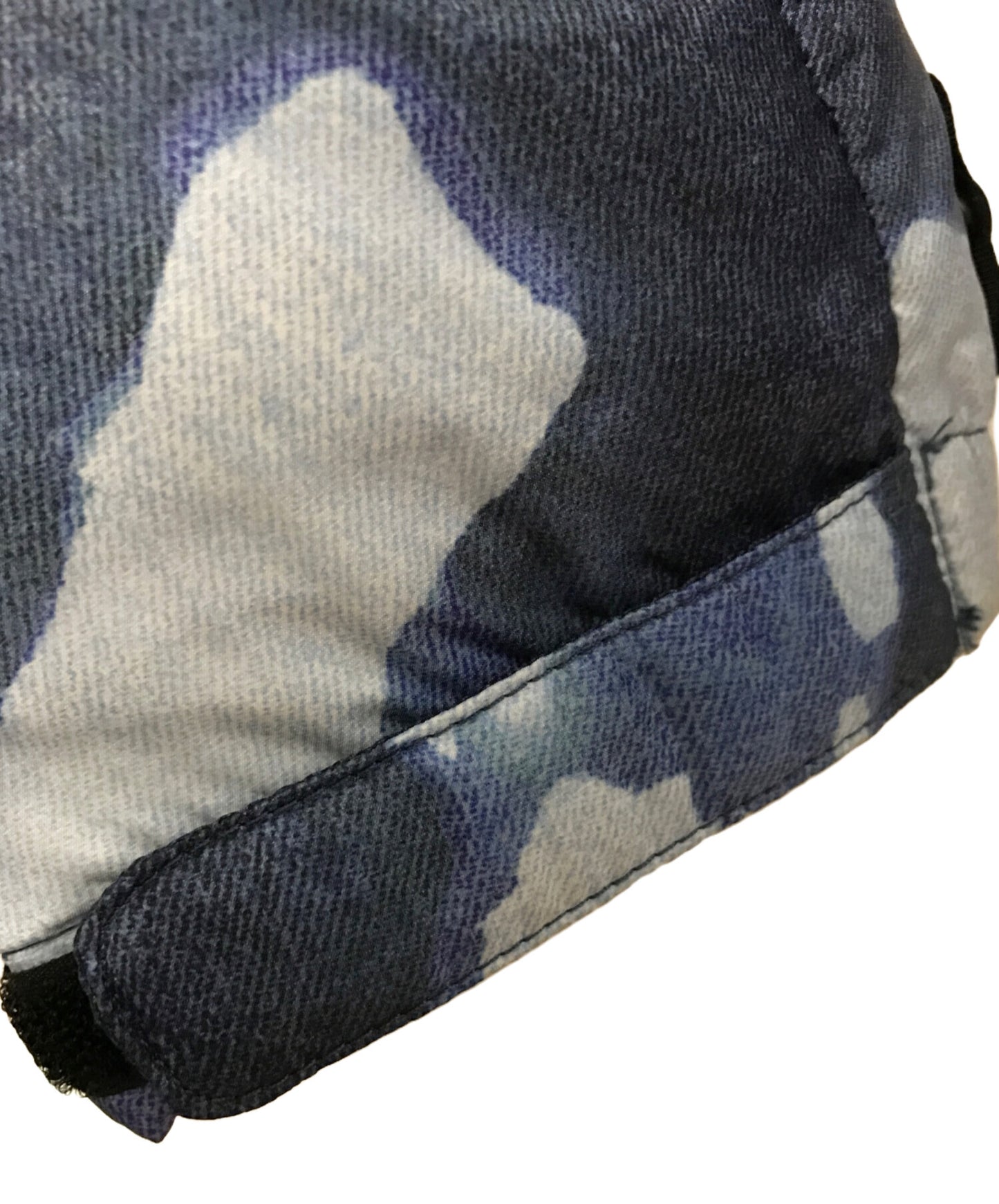 [Pre-owned] SUPREME Bleached Denim Print Nuptse Jacket ND52100I