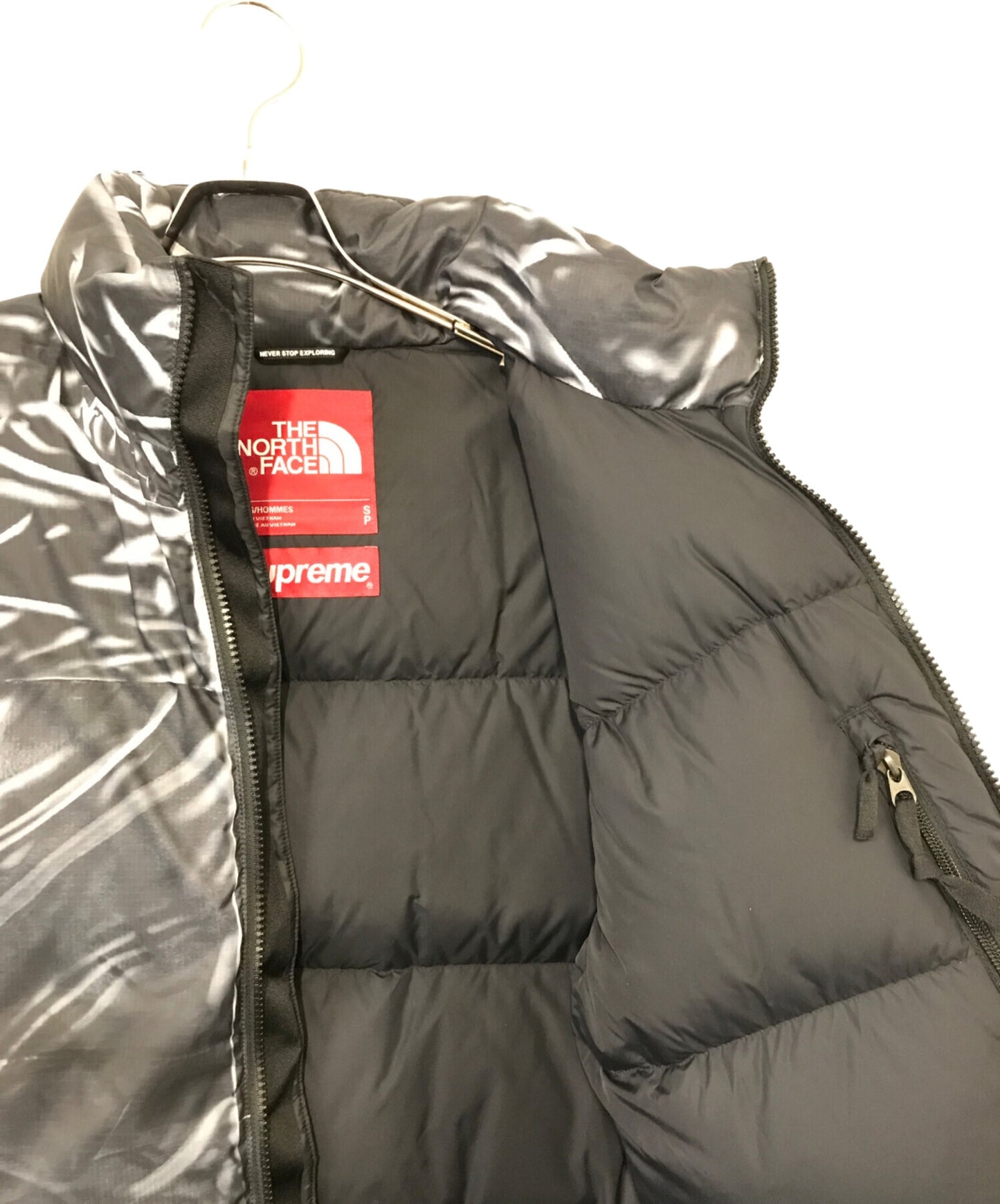 [Pre-owned] SUPREME 23ss Trompe Loeil Printed Nuptse Jacket NF0A84NW