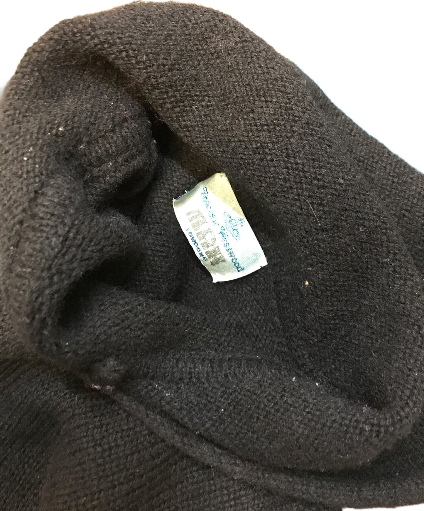 [Pre-owned] Vivienne Westwood man Orb Embroidery Wool Knit Hoodie 355-15434