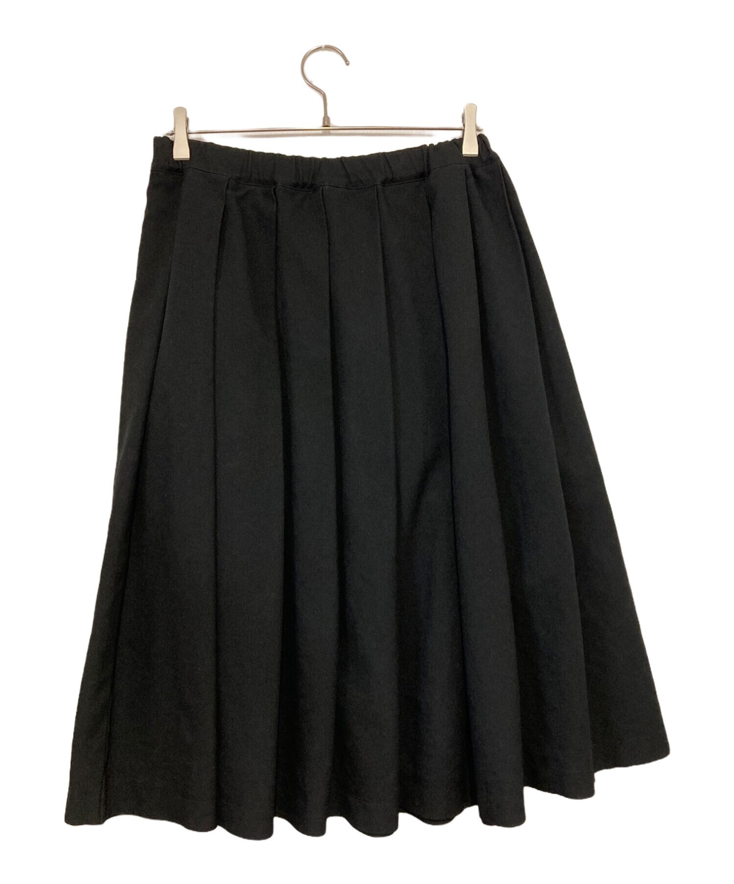 [Pre-owned] BLACK COMME des GARCONS Polyester Shrink Tucked Flared Skirt 1K-S001