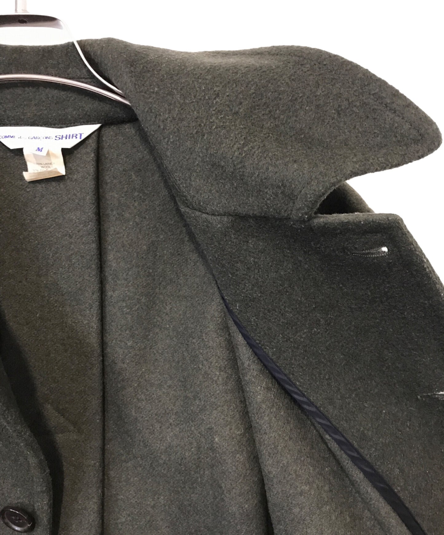 [Pre-owned] COMME des GARCONS SHIRT Armhole Slit Stencil Collar Coat W14081