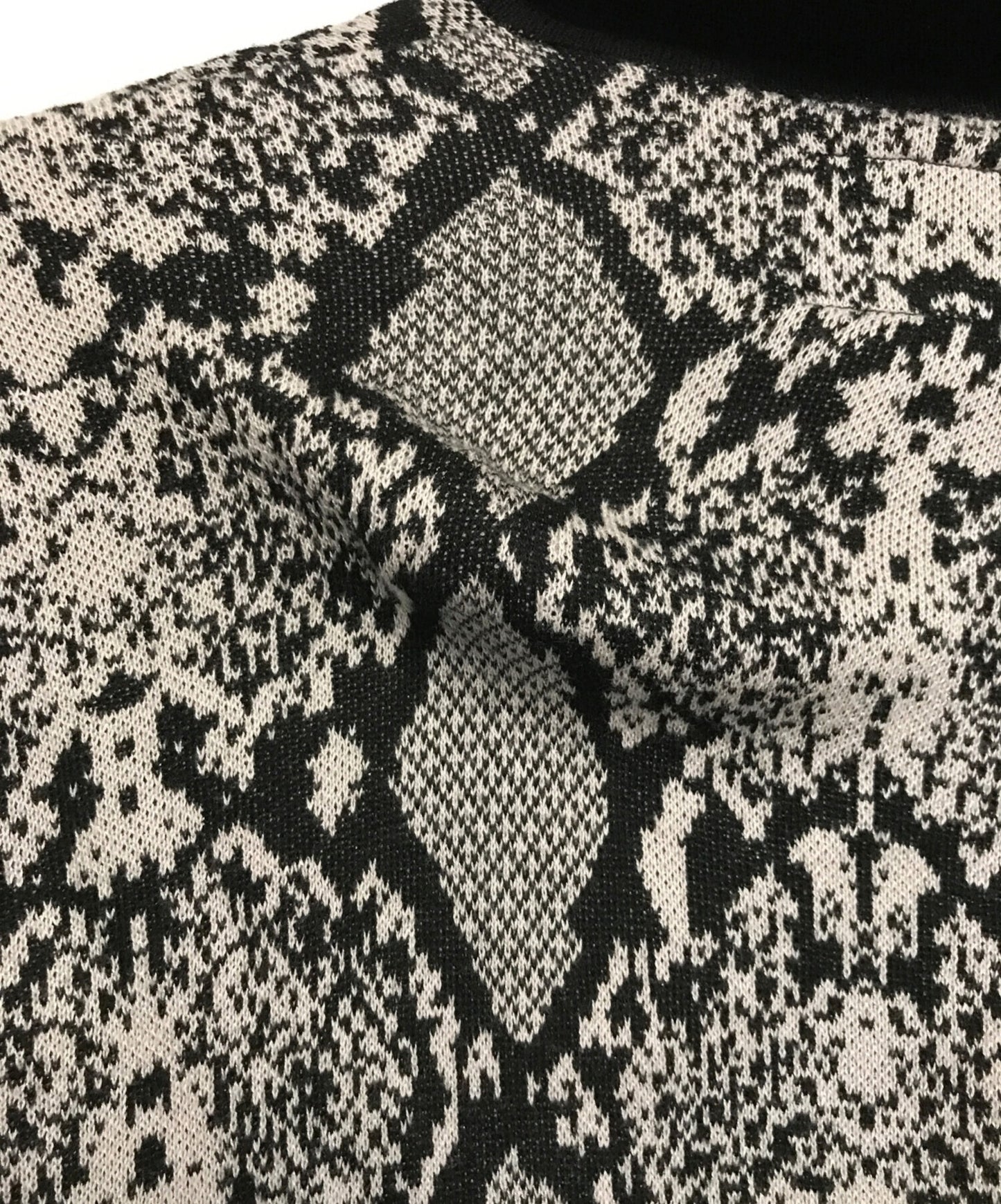 [Pre-owned] WACKO MARIA PYTHON KNIT JACQUARD POLO SHIRT