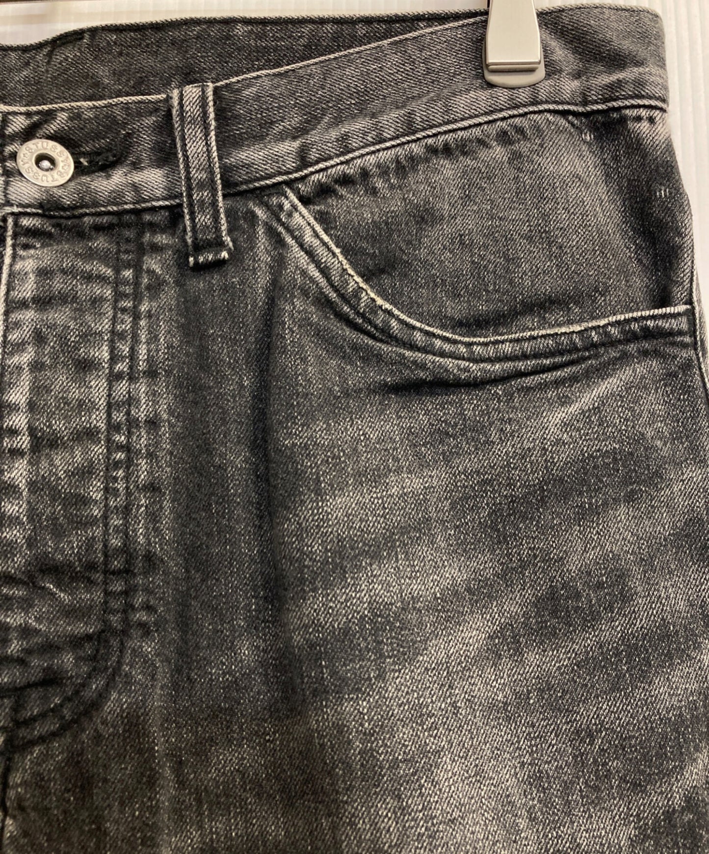 [Pre-owned] stussy SS Logo Skull Embroidery Denim Pants