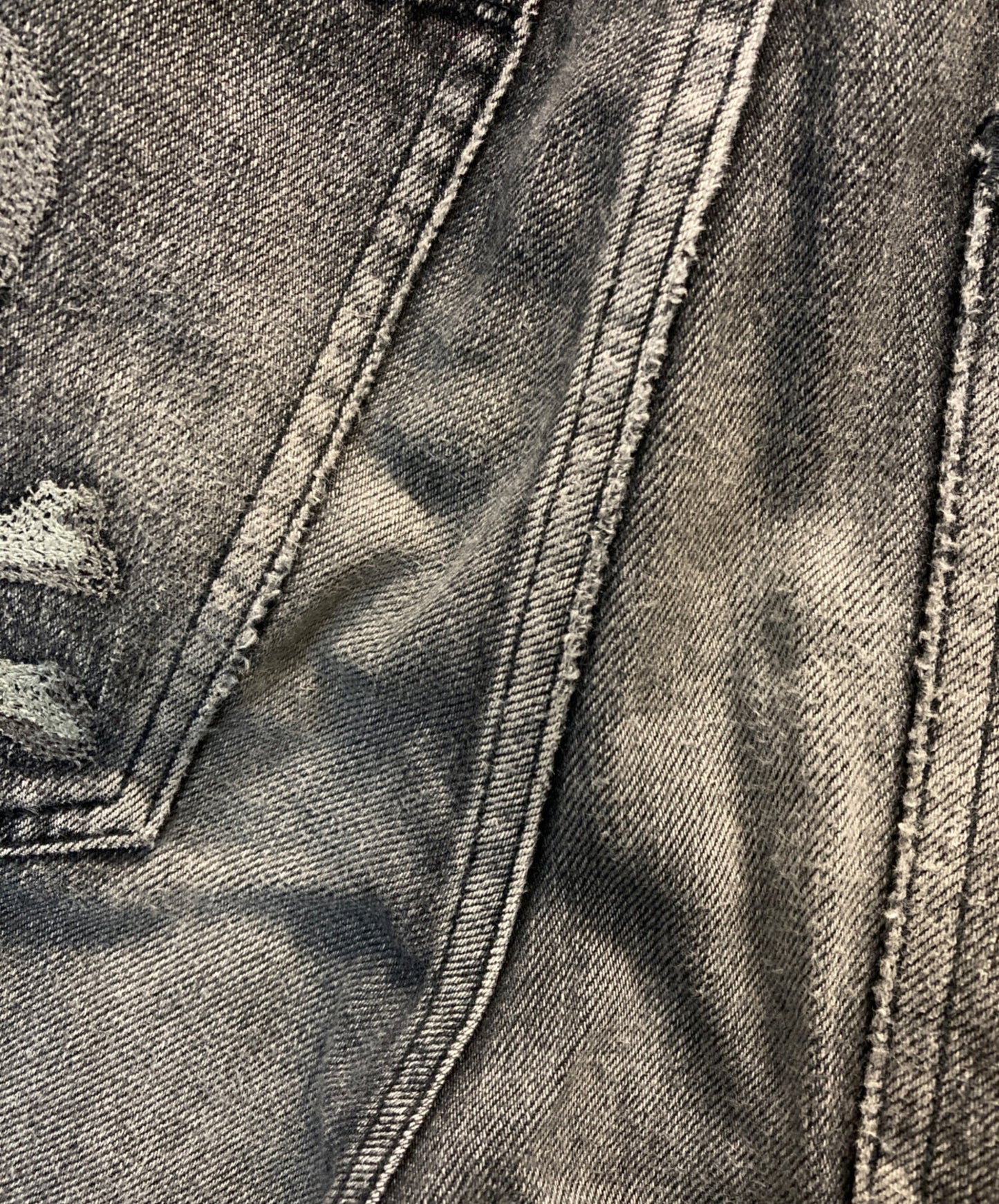 [Pre-owned] stussy SS Logo Skull Embroidery Denim Pants