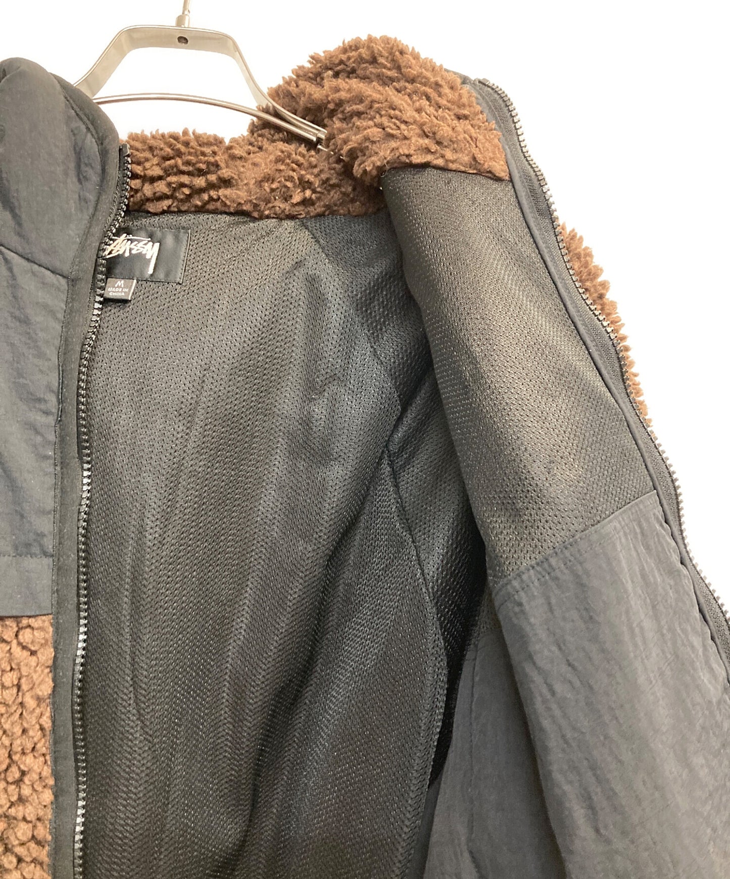 [Pre-owned] stussy Sherpa Paneled Hooded 118530