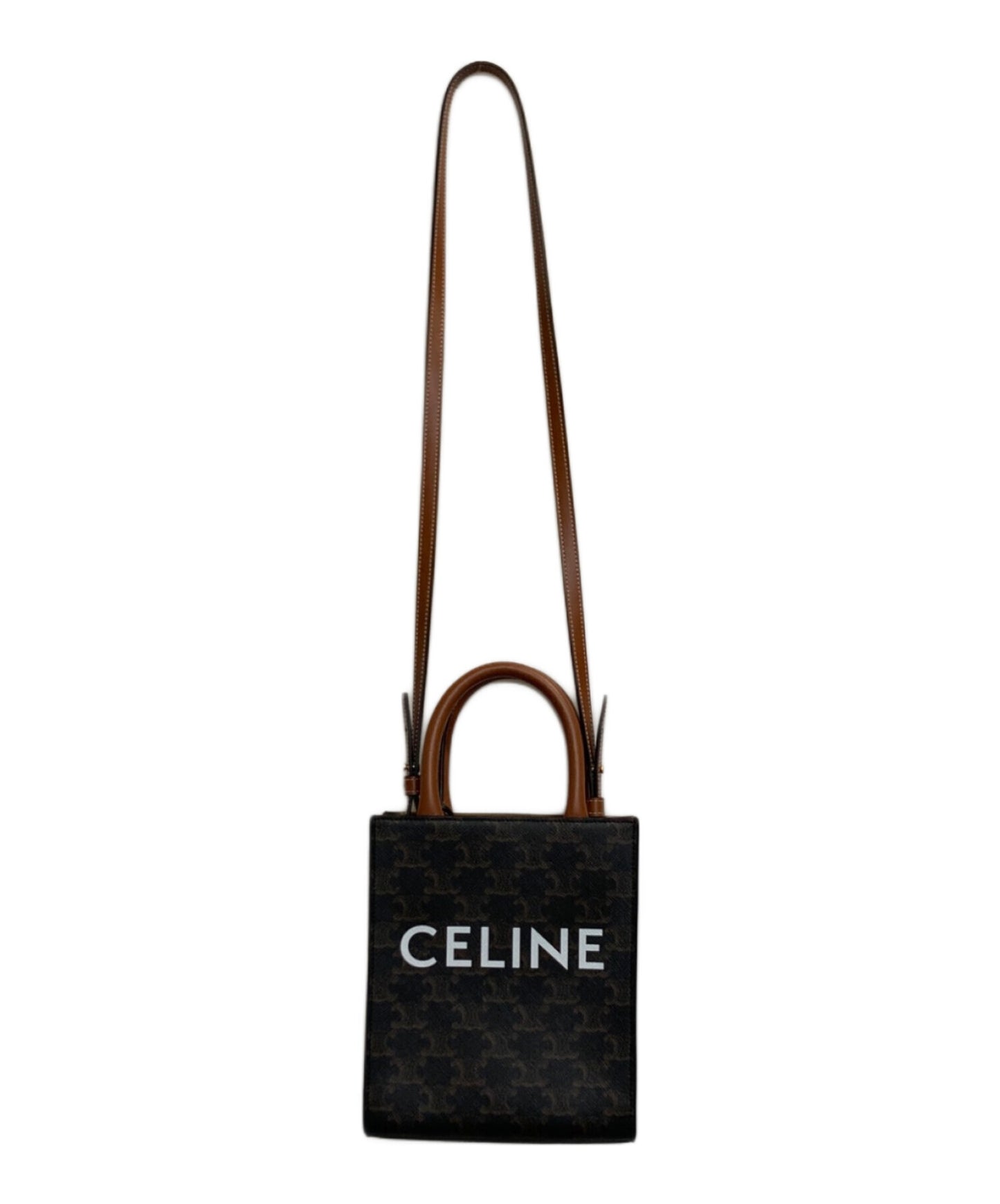 [Pre-owned] CELINE Mini Vertical Trionf Canvas