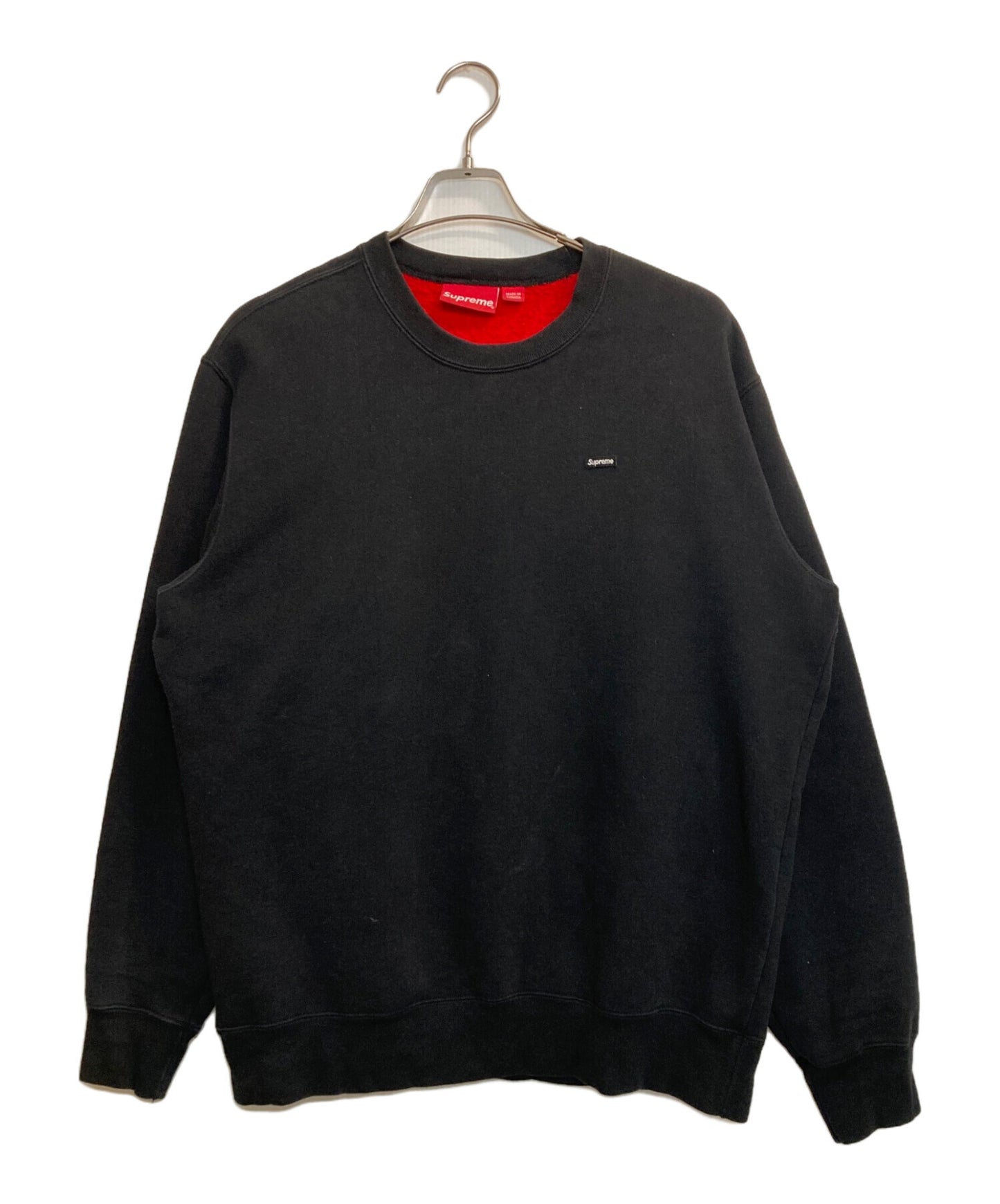 [Pre-owned] SUPREME 18SS SMALL BOX LOGO CONTRAST CREWNECK / Small box logo contrast crew neck sweatshirt