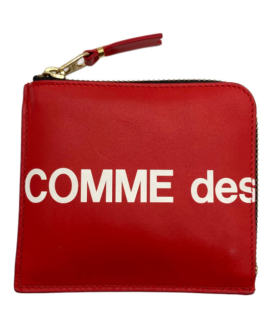 [Pre-owned] COMME des GARCONS HUGE LOGO zip coin case SA3100HL