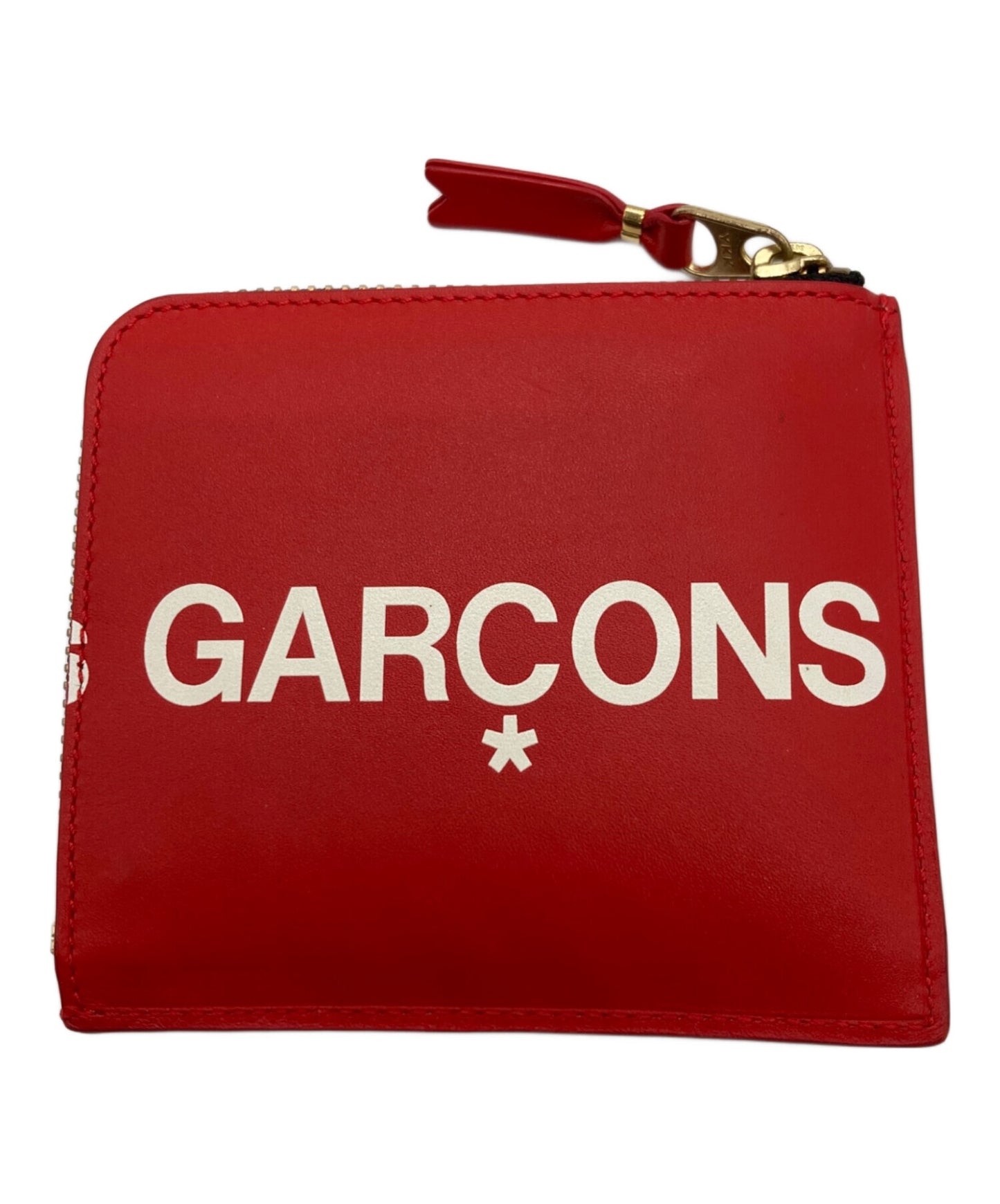 [Pre-owned] COMME des GARCONS HUGE LOGO zip coin case SA3100HL
