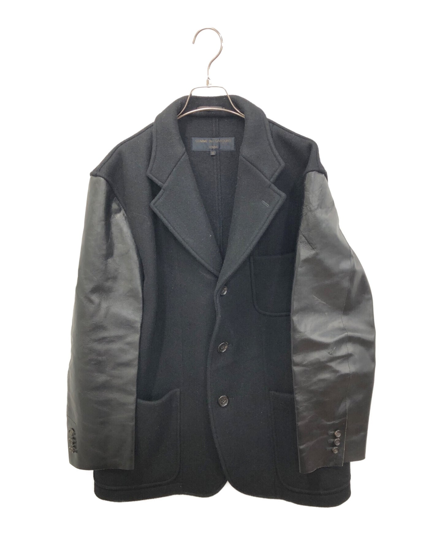 [Pre-owned] COMME des GARCONS HOMME Leather Switching Coat HJ-08035M