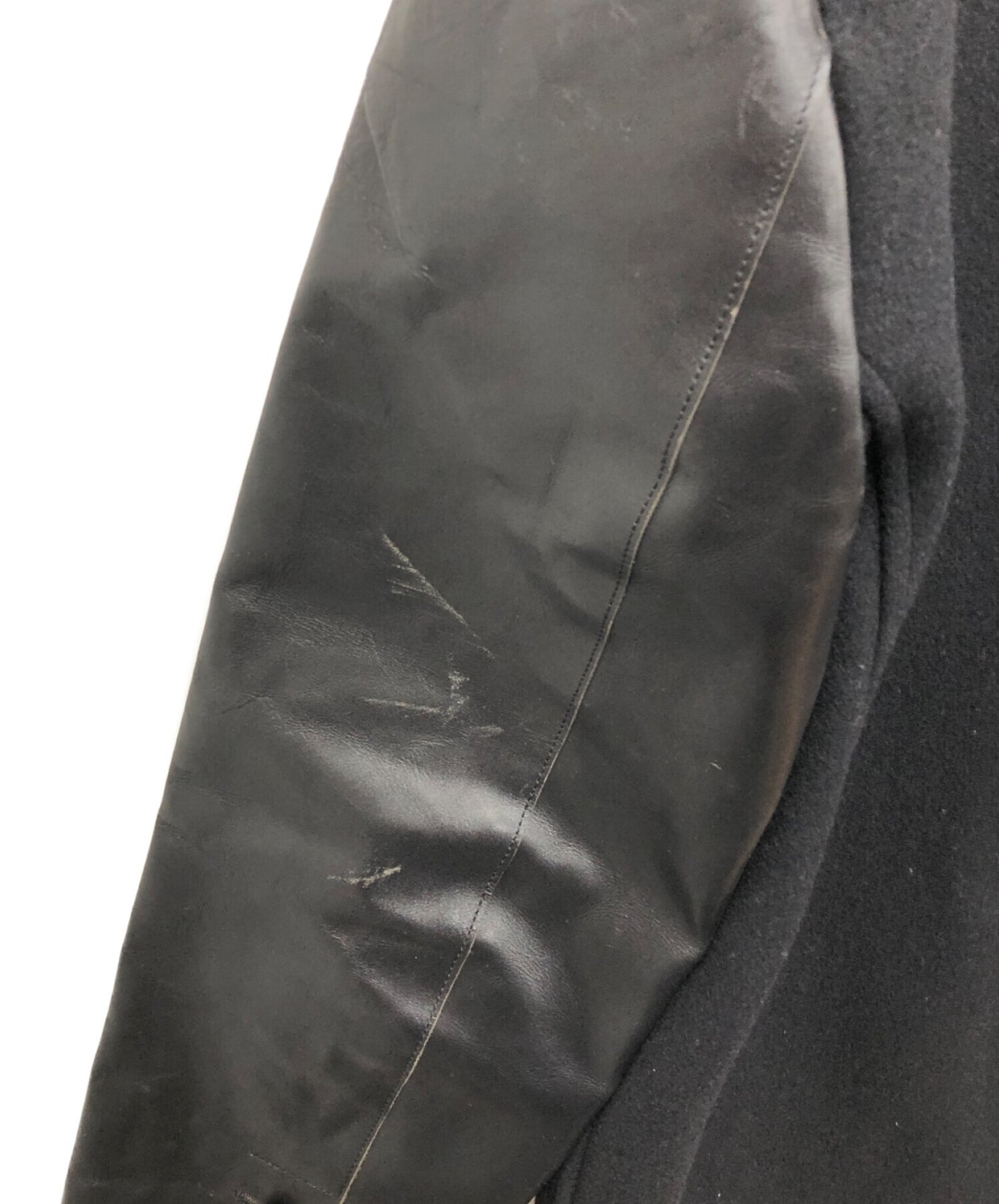 [Pre-owned] COMME des GARCONS HOMME Leather Switching Coat HJ-08035M