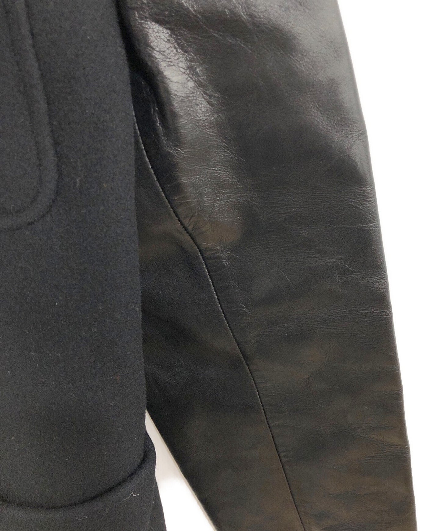 [Pre-owned] COMME des GARCONS HOMME Leather Switching Coat HJ-08035M