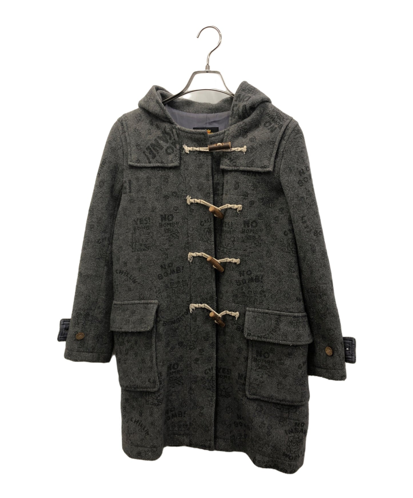 [Pre-owned] Hysteric Glamour Full Logo Duffle Coat 2AC-8230