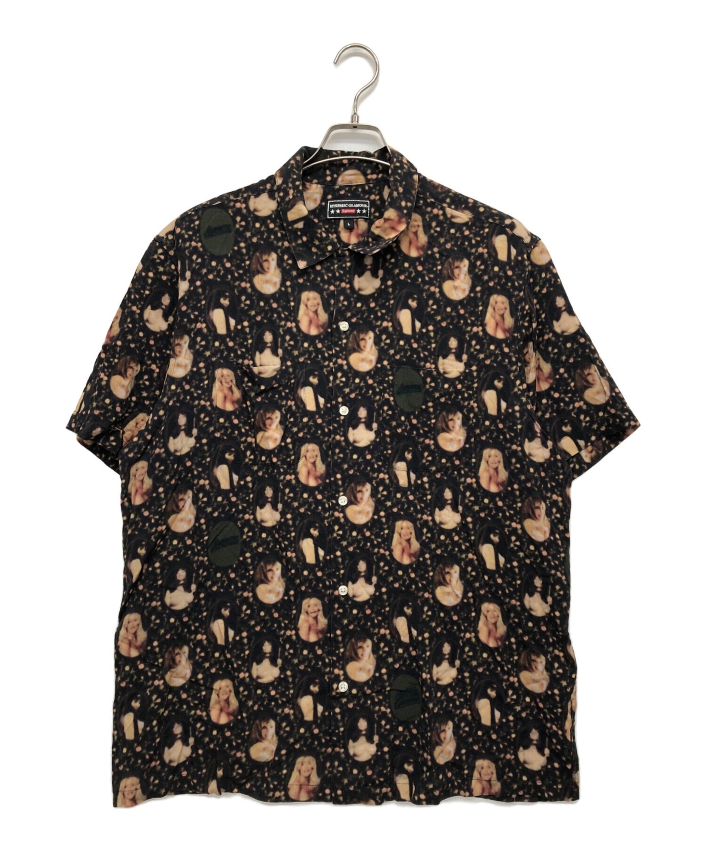 [Pre-owned] SUPREME Blurred Girls Rayon S/S Shirt