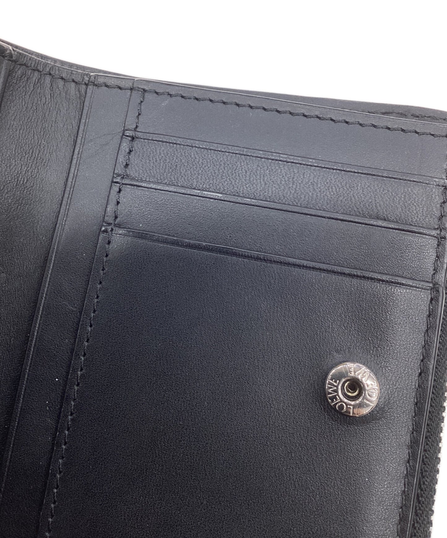 [Pre-owned] LOEWE Puzzle Slim compact wallet 652313