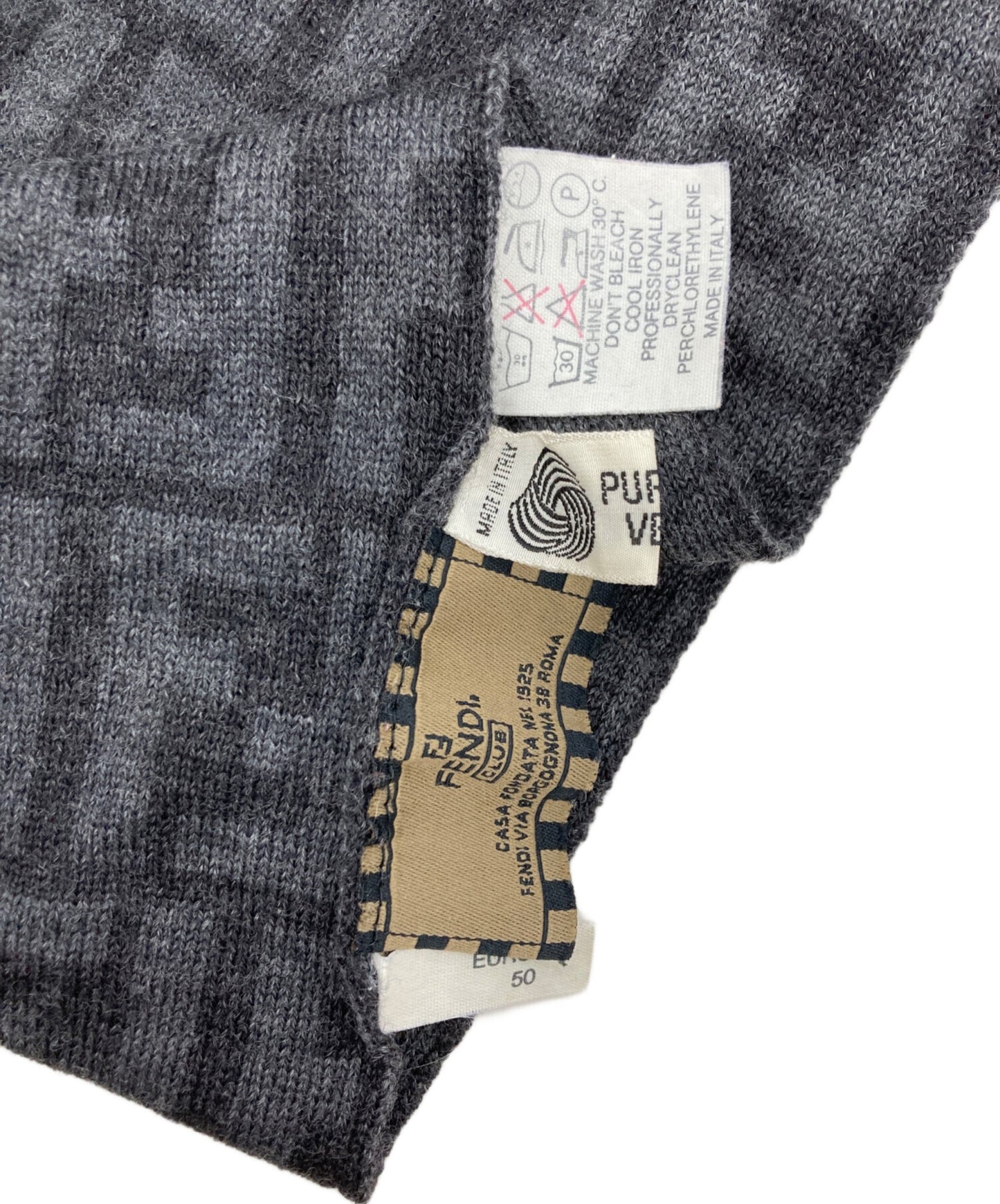 [Pre-owned] FENDI Zucca Pattern Scarf