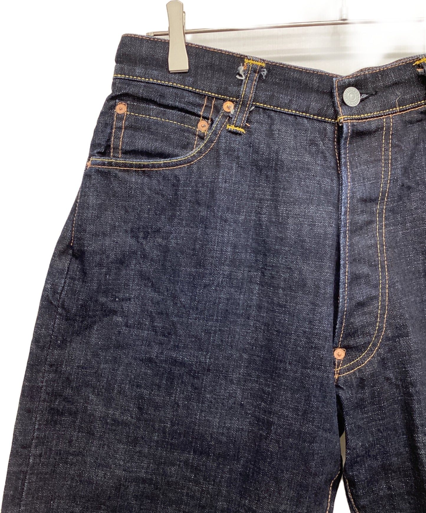 [Pre-owned] EVISU Denim Pants with Skull Seagull Embroidery Lot2001