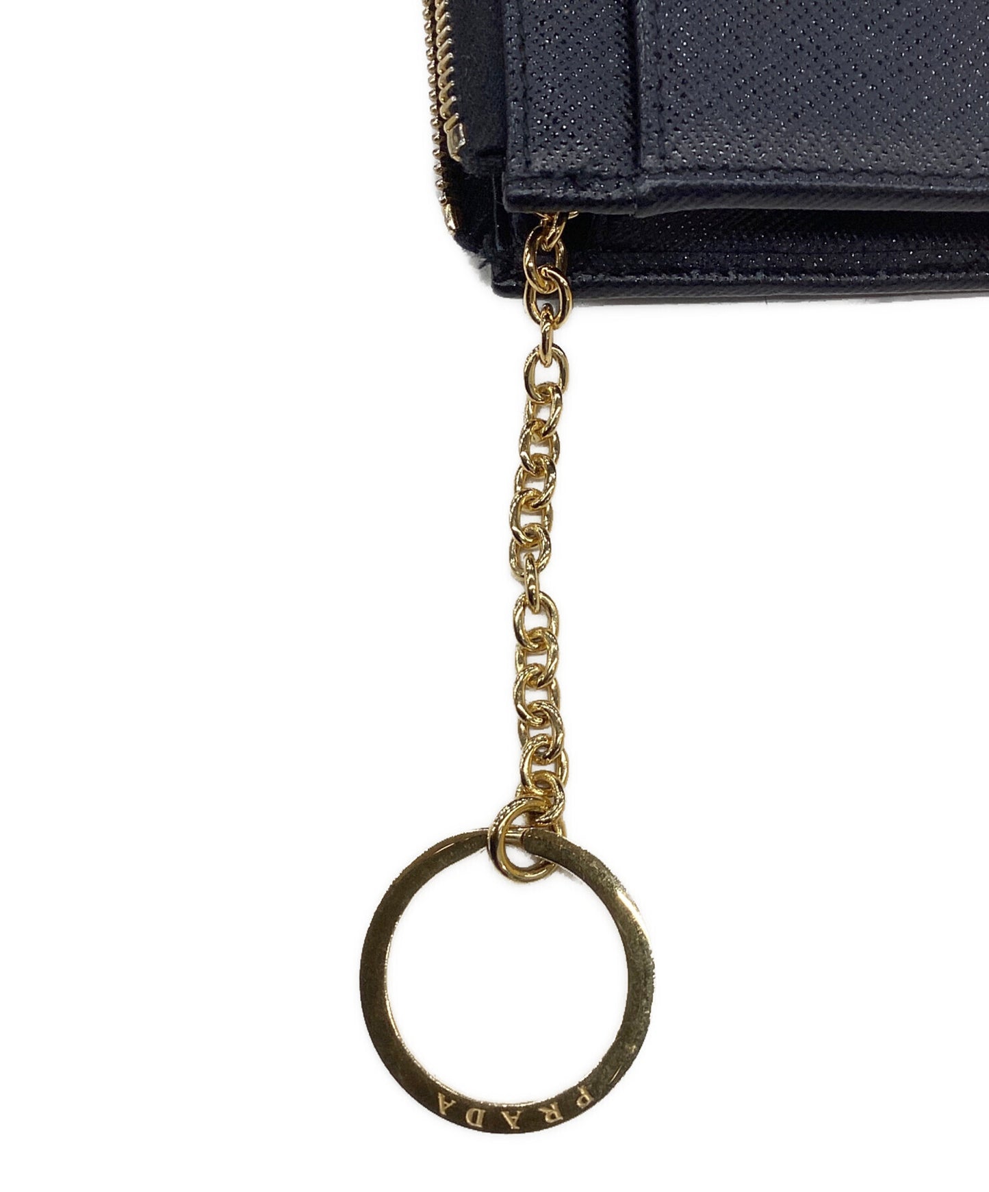 [Pre-owned] PRADA Saffiano Triangle Key Case 1PP122