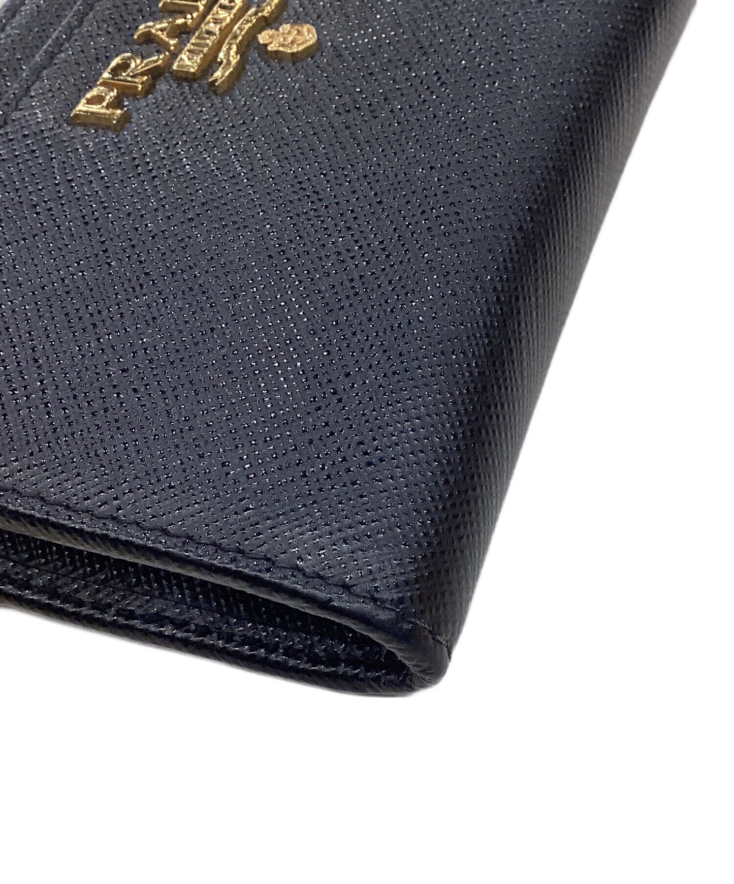 [Pre-owned] PRADA Saffiano Triangle Key Case 1PP122