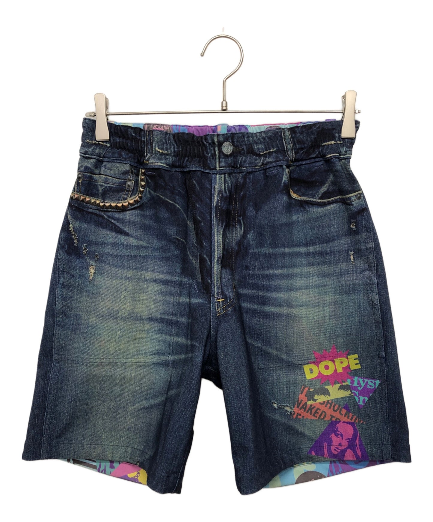 [Pre-owned] Hysteric Glamour FEELSOGOOD pattern reversible show shorts 02201CP05