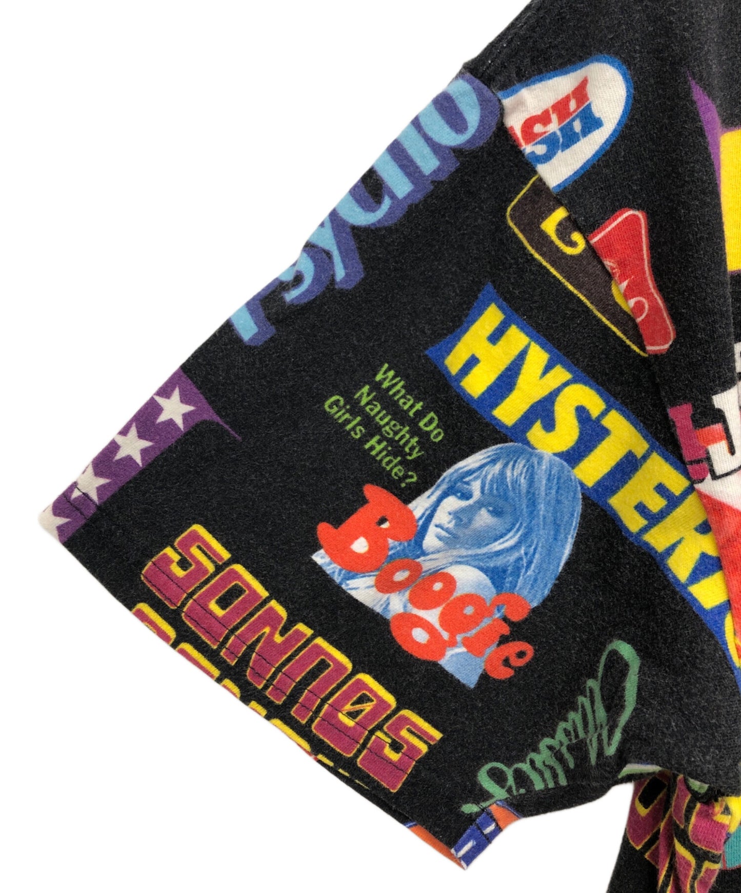 [Pre-owned] Hysteric Glamour LIVE IN 76 pattern oversized T-shirt 02201CT22